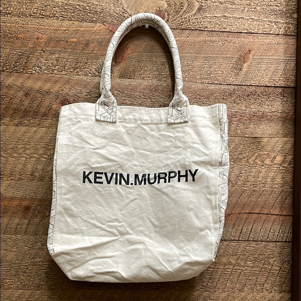 KEVIN.MURPHY Carry All The Way Limited Edition Canvas Tote Cream & Black UNISEX